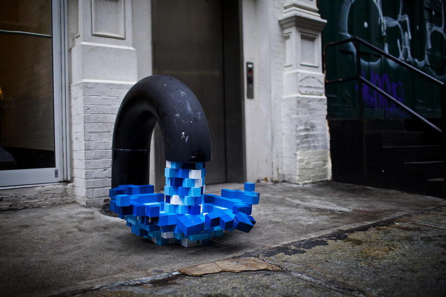 Pixel Pour 2.0, NYC Street Art