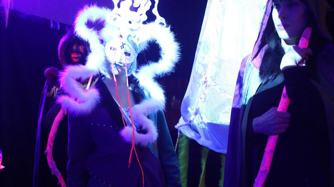 Toybox of Cultural Assumptions, Sound-reactive Video Room, Performance, Sculptural Installation. madelife Boulder